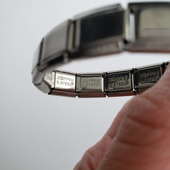 3 Stainless Steel Stretch Charm Bracelets with Extra Links - Picture 4 of 7